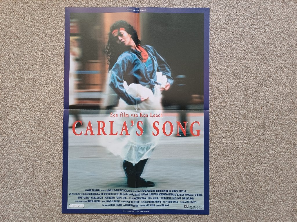 CARLA ' S   SONG      filmposter., Verzamelen, Rechthoekig Staand, Verzenden, A4 of kleiner, Nieuw