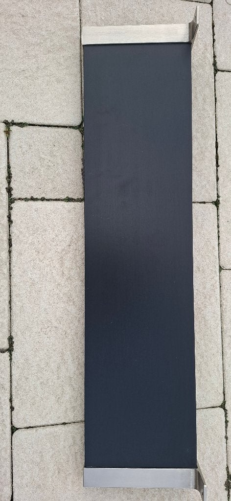 2 Zwarte (wand)plankdragers, Ophalen, Zo goed als nieuw