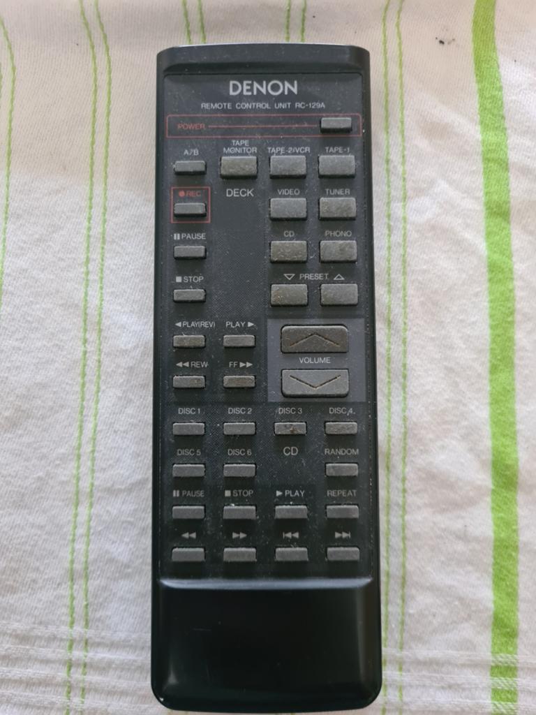 Denon RC 129A remote, Ophalen