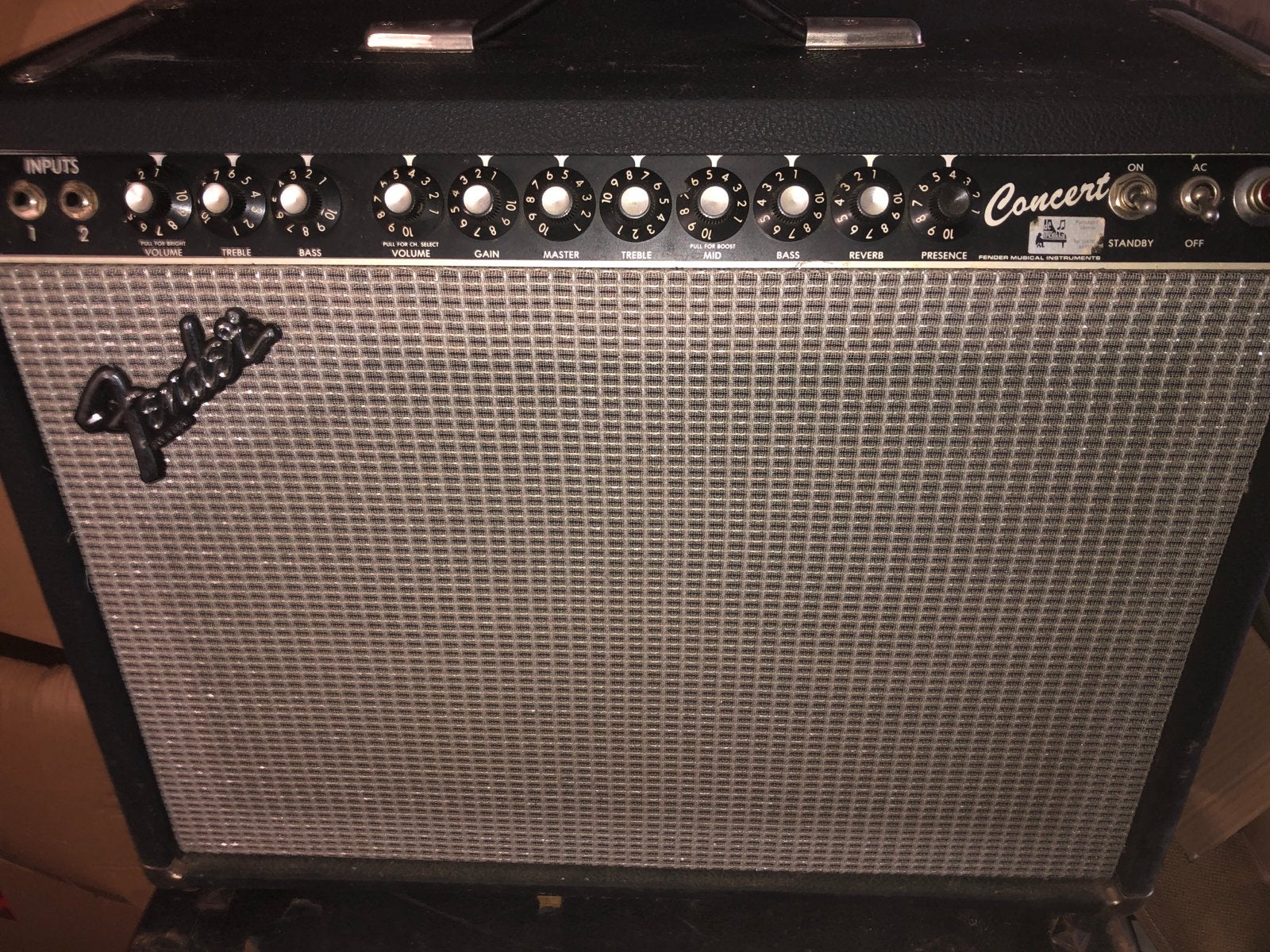 Fender Concert II 1982 USA Rivera Era buizenversterker EVM s, Ophalen, Gebruikt