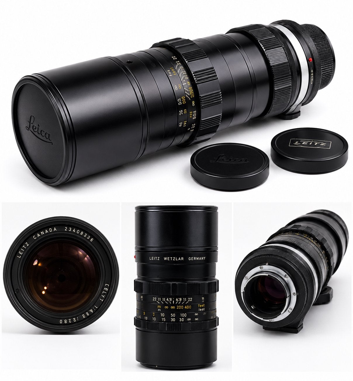 Vintage Leica Leitz lens set + Visoflex, Ophalen of Verzenden, Gebruikt, Telelens