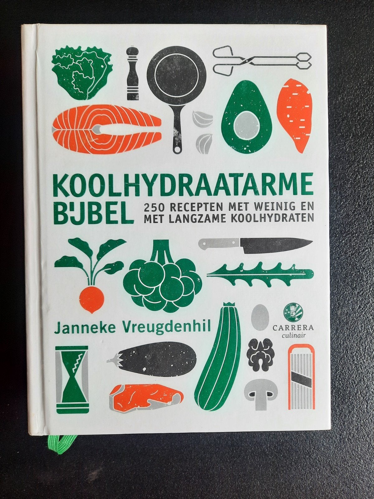 Koolhydraatarme bijbel. Janneke Vreugdenhil, Boeken, Ophalen of Verzenden, Zo goed als nieuw, Janneke Vreugdenhil