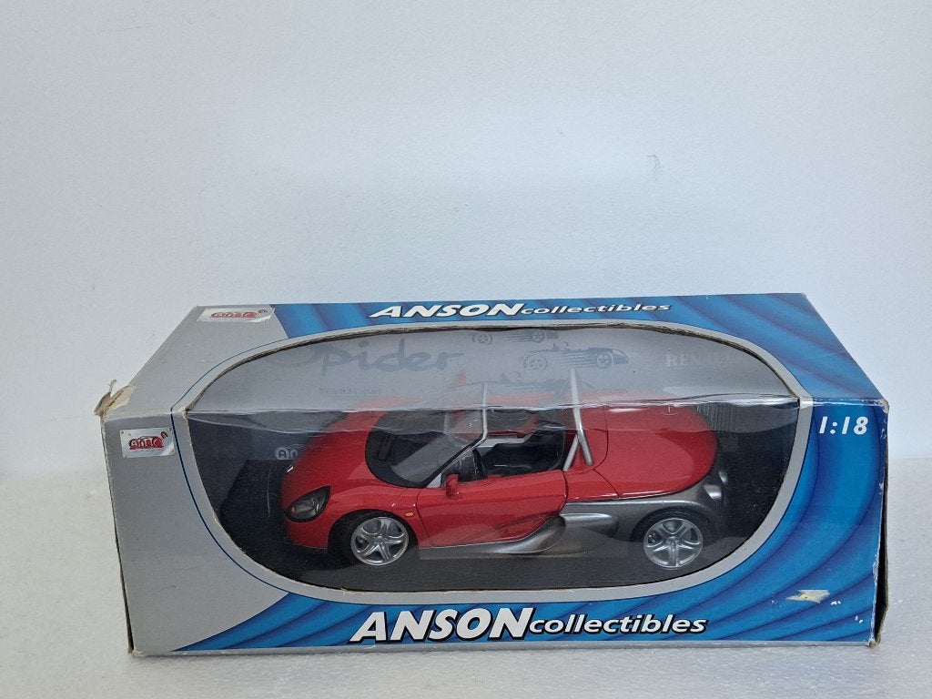 Renault Sport Spider 2.0 Rood 1/18 Anson, Ophalen of Verzenden, Zo goed als nieuw, Auto, Anson