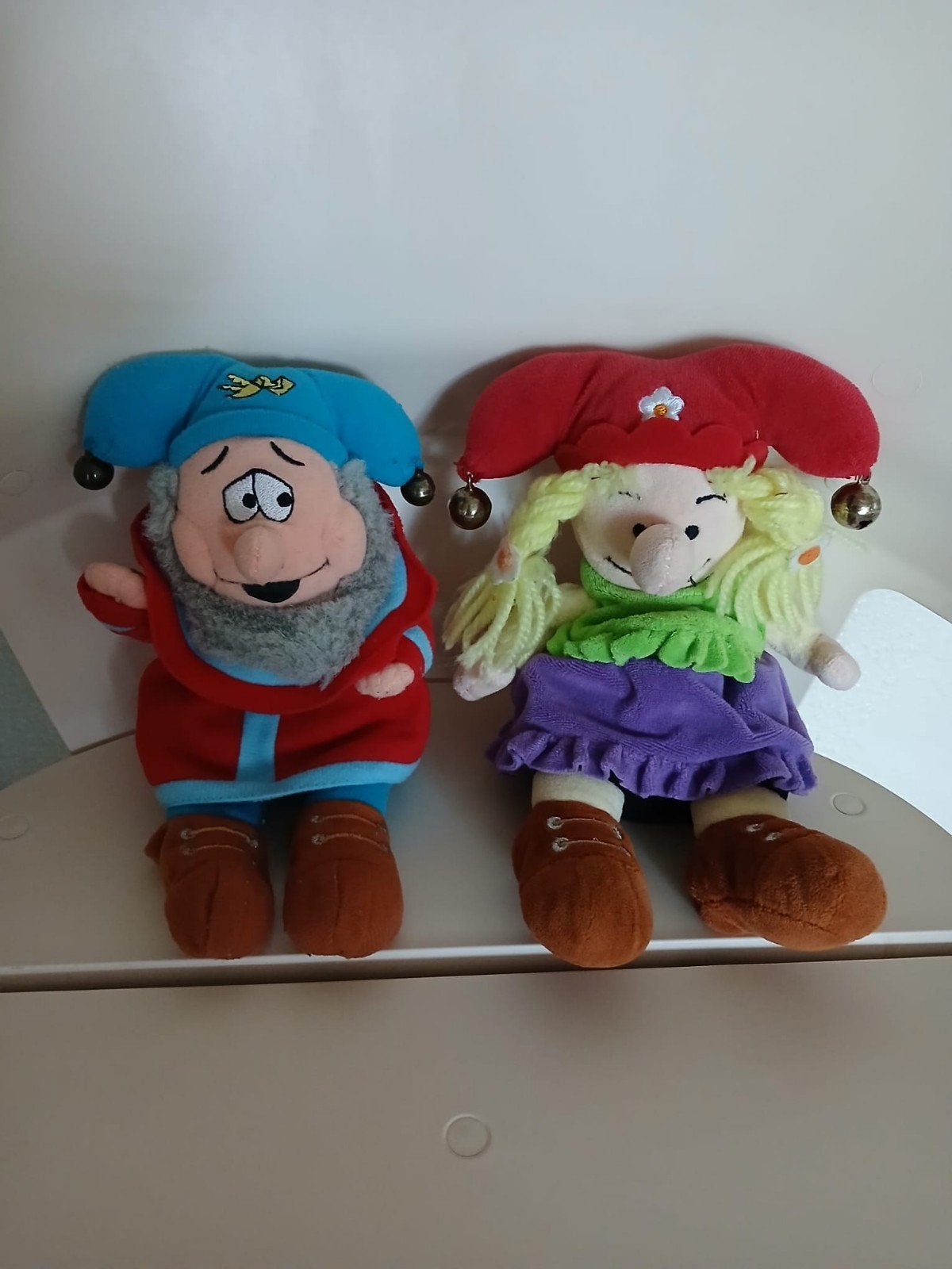 Kabouter Plop, 2 Kabouters knuffels, Gebruikt, Overige typen, Ophalen of Verzenden, Middelgroot (20 tot 80 cm)