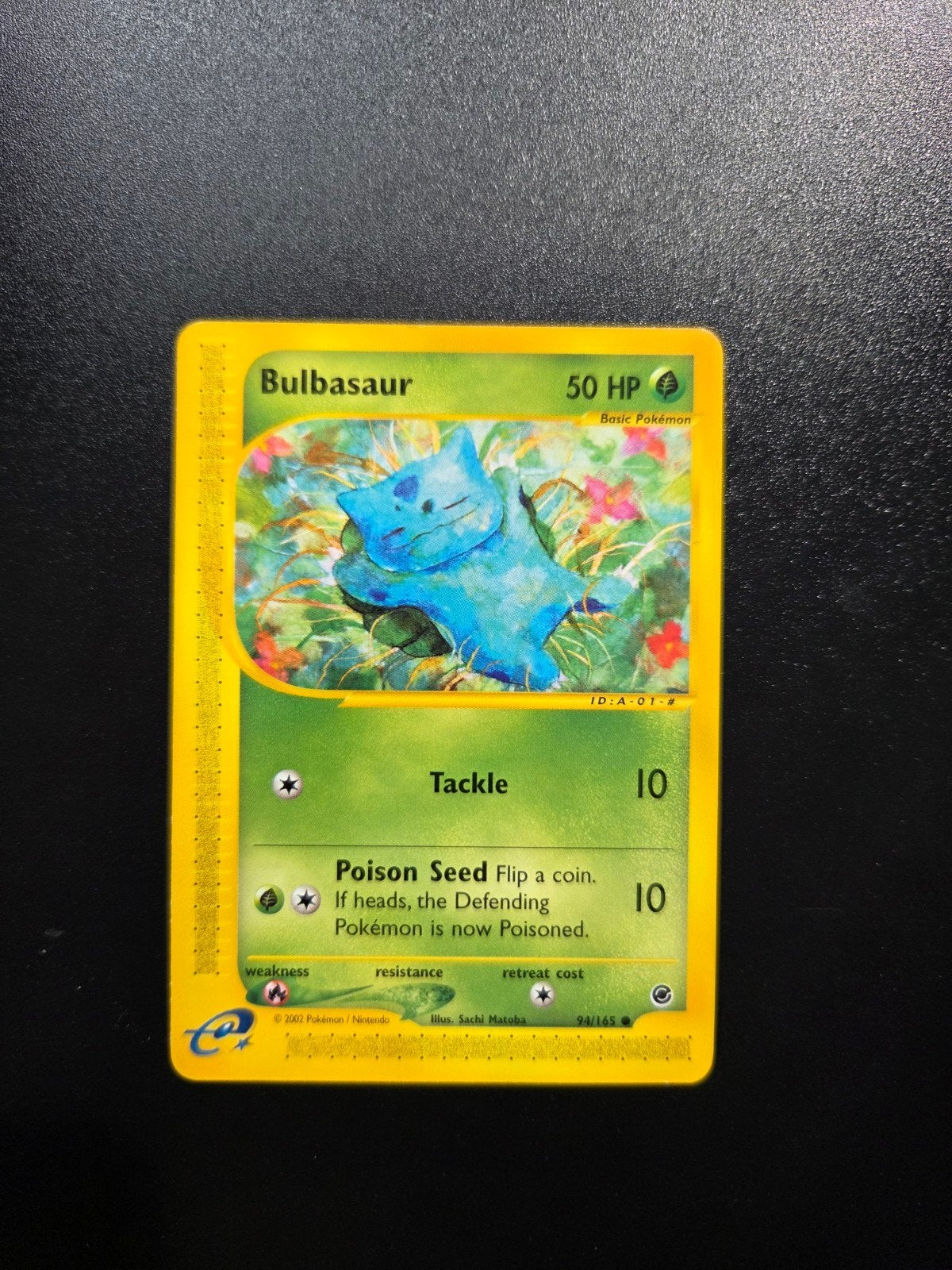 Bulbasaur 94/165 Pokemon Expedition, Ophalen of Verzenden, Zo goed als nieuw, Booster