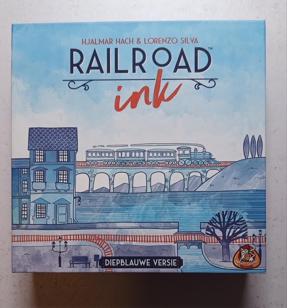 Railroad Ink: Diepblauwe Versie - Roll & Write Spel, Hobby en Vrije tijd, Gezelschapsspellen | Bordspellen, Vijf spelers of meer