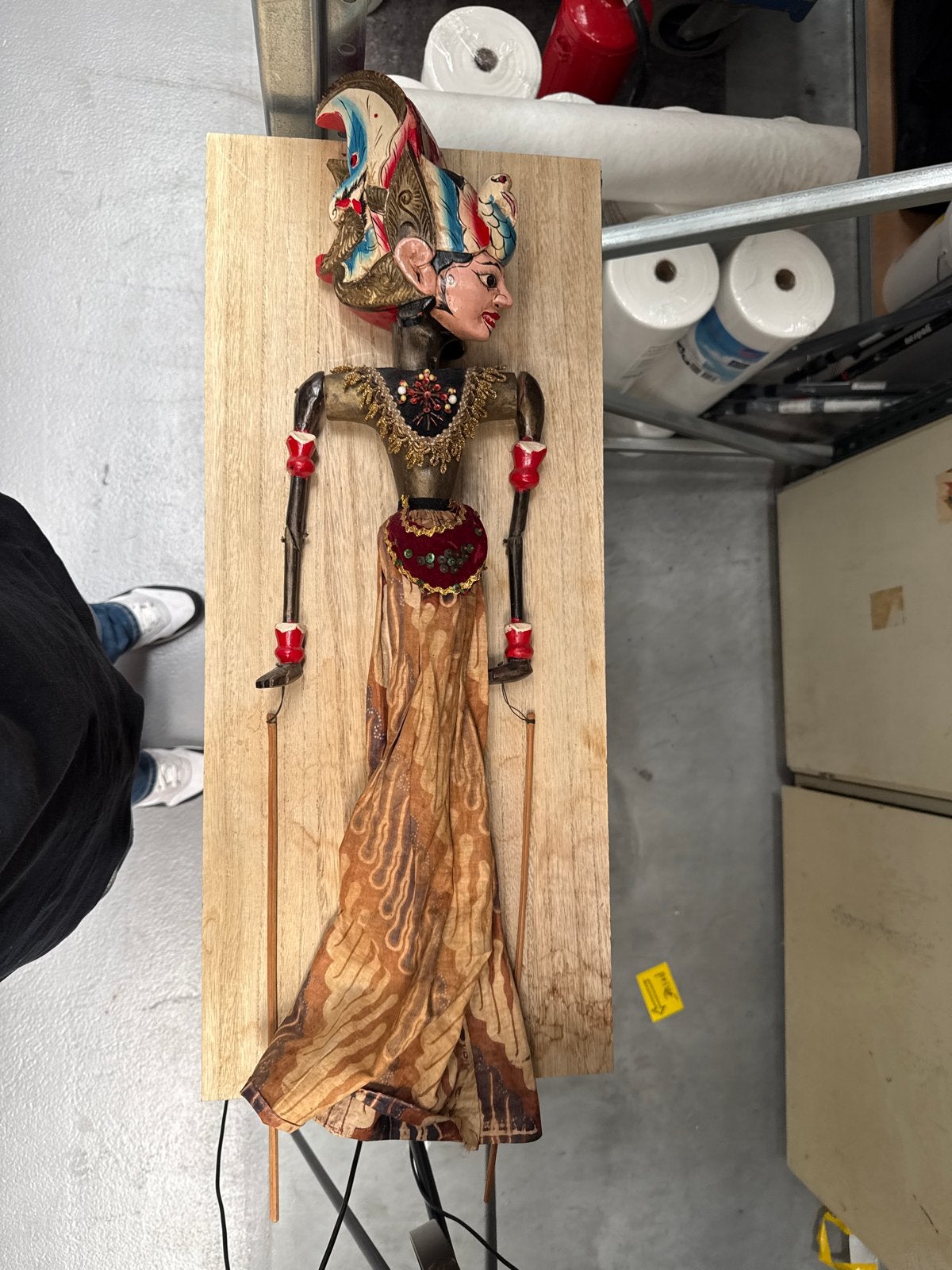 Antieke Wayang Golek pop - Indonesische houten pop, Ophalen of Verzenden