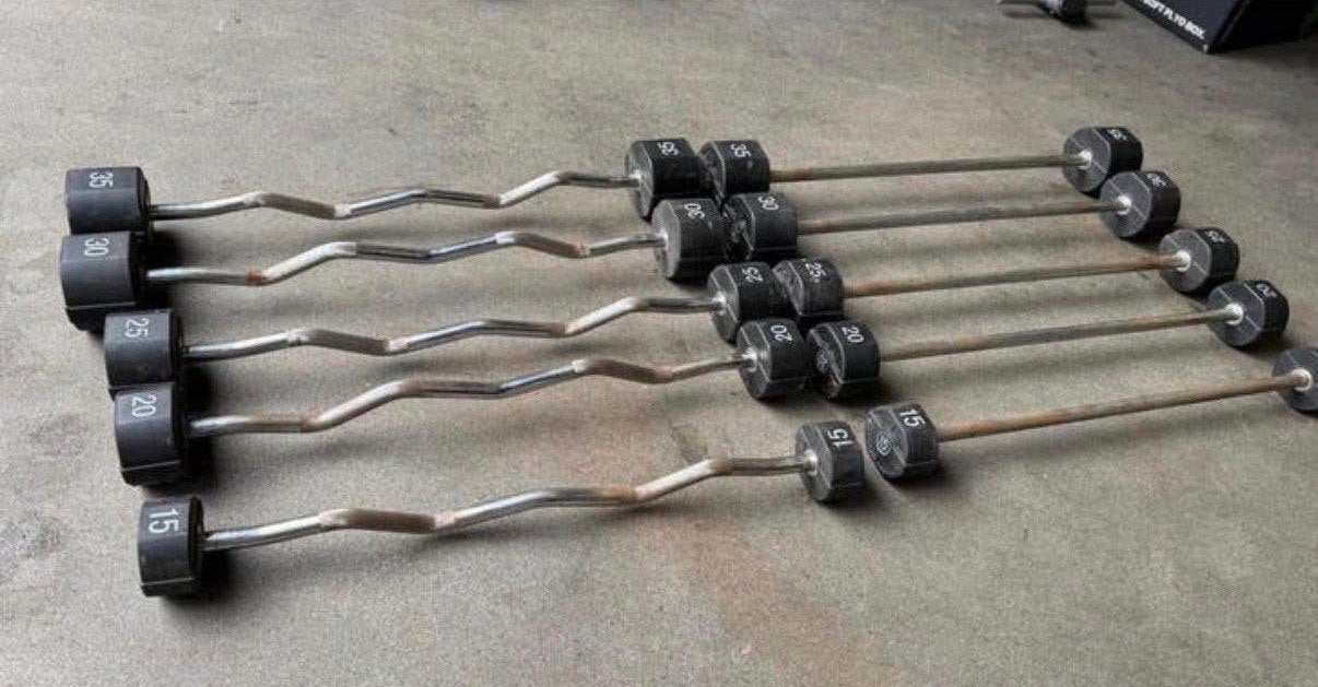 Lifemaxx Rubberen Pu Barbell 15kg,20kg,25kg,30kg,35kg, Ophalen, Gebruikt, Halterstangen