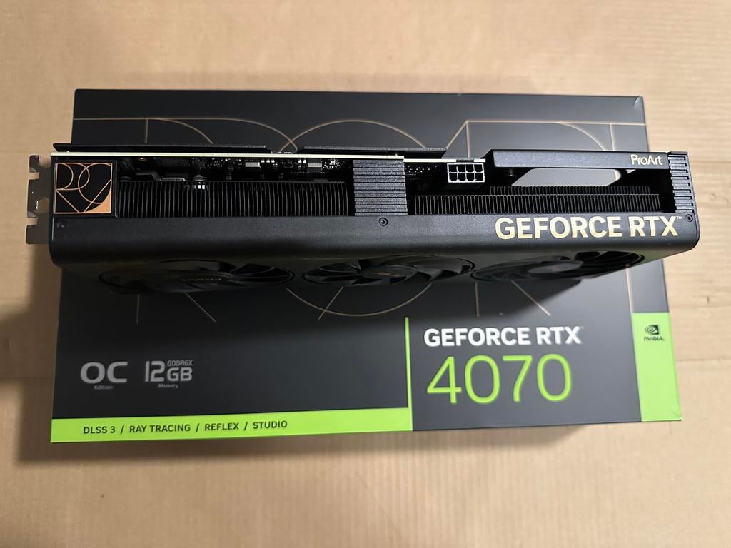 Asus ProArt GeForce RTX 4070 OC 12GB, Computers en Software, Videokaarten, GDDR6, PCI-Express 4, Ophalen of Verzenden, Zo goed als nieuw