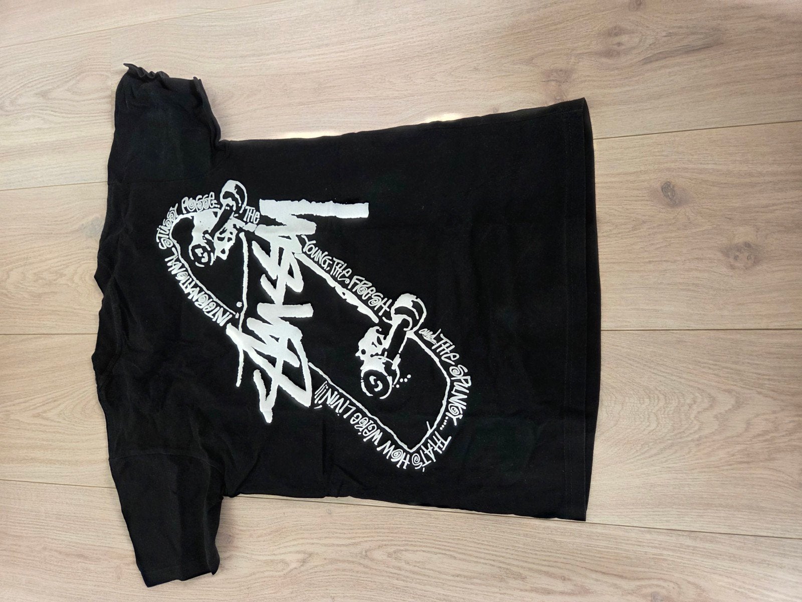Stussy T-shirt Zwart - Nieuw zonder prijskaartje, Verzenden, Zwart, Stussy, Zo goed als nieuw