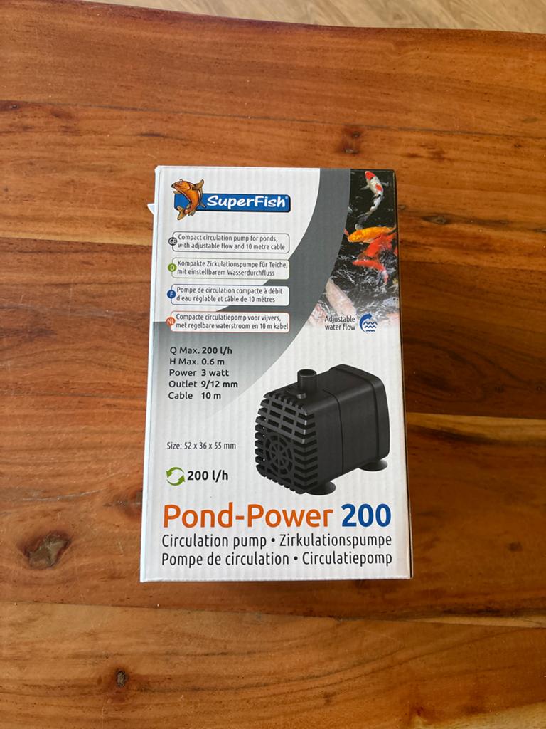 Superfish Pond-Power 200 Compacte circulatiepomp, Ophalen of Verzenden, Pomp, Nieuw, Overige merken