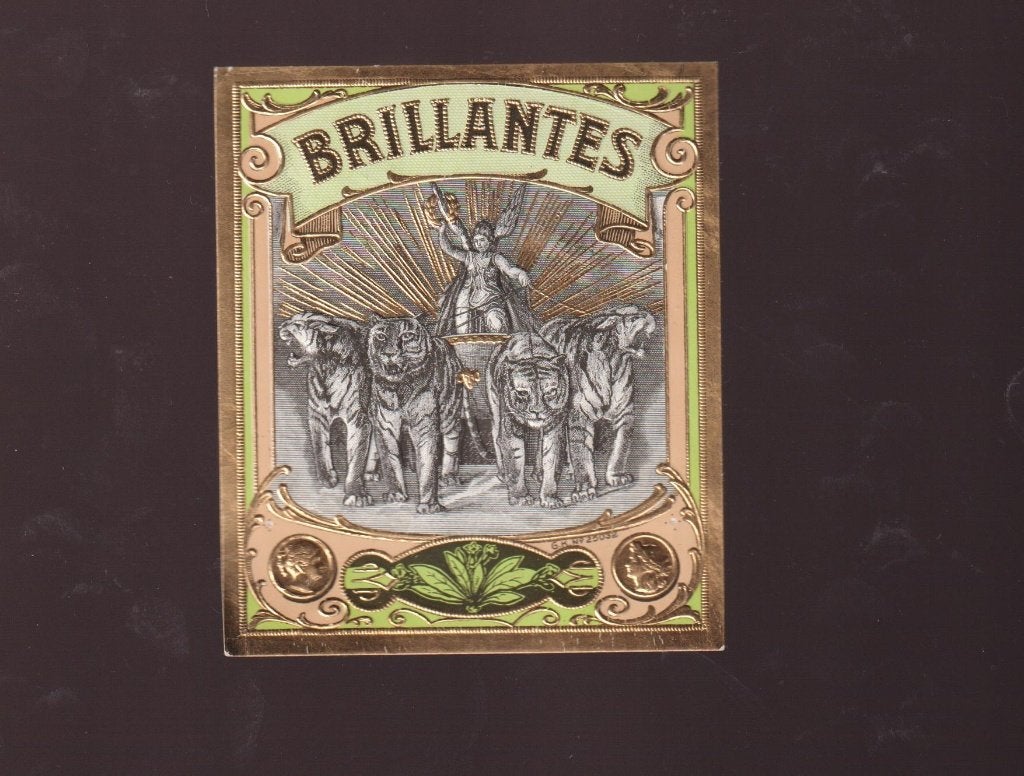 sigarenband - etiket - BRILLANTES, Ophalen of Verzenden, Zo goed als nieuw, Sigarenbandjes