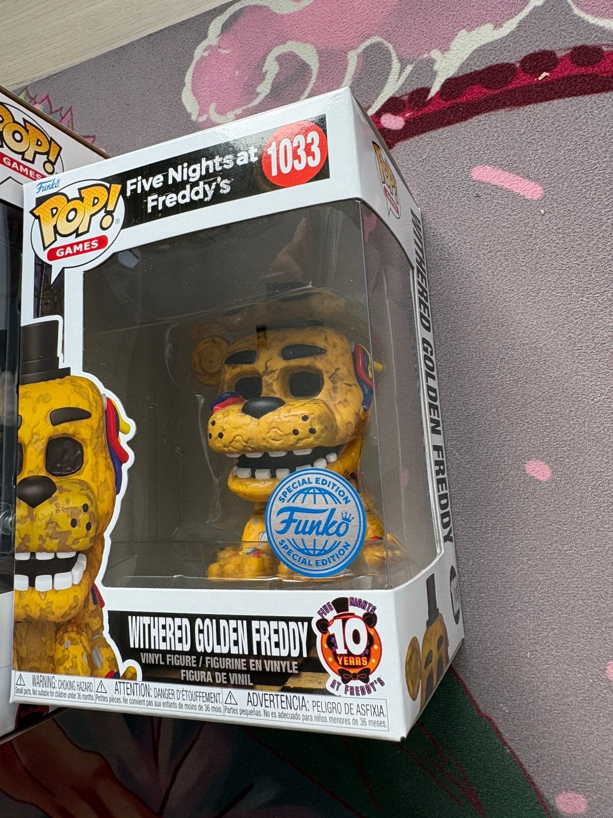 Funko Pop! FNAF Mangle #1087 & Withered Golden Freddy #1033, Funko Europe, Ophalen of Verzenden, Zo goed als nieuw, 4th floor, 1 Queen Caroline St, London W6 9YN, Verenigd Koninkrijk