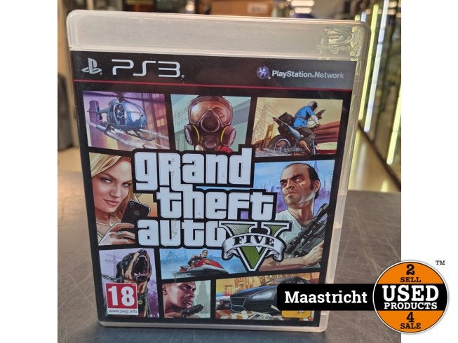 PS3 Game | Grand Theft Auto 5 (GTA V), Rockstar Games, Gebruikt, https://support.rockstargames.com/, 622 Broadway, New York, NY 10012, Verenigde Staten