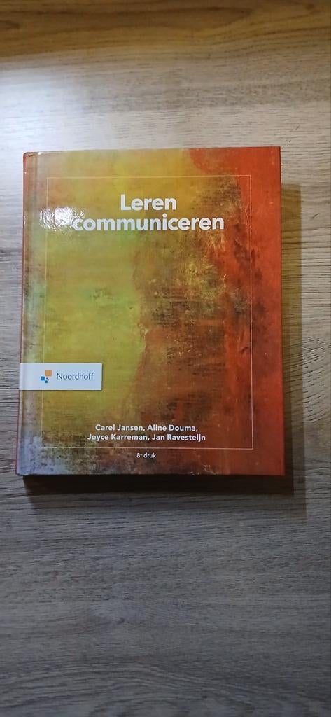 Leren communiceren - 8e druk, Boeken, Ophalen of Verzenden, Alpha, Zo goed als nieuw, HBO