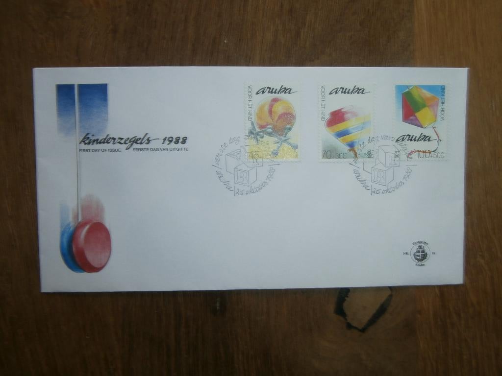 fdc Aruba   E  18, Verzenden, Gestempeld
