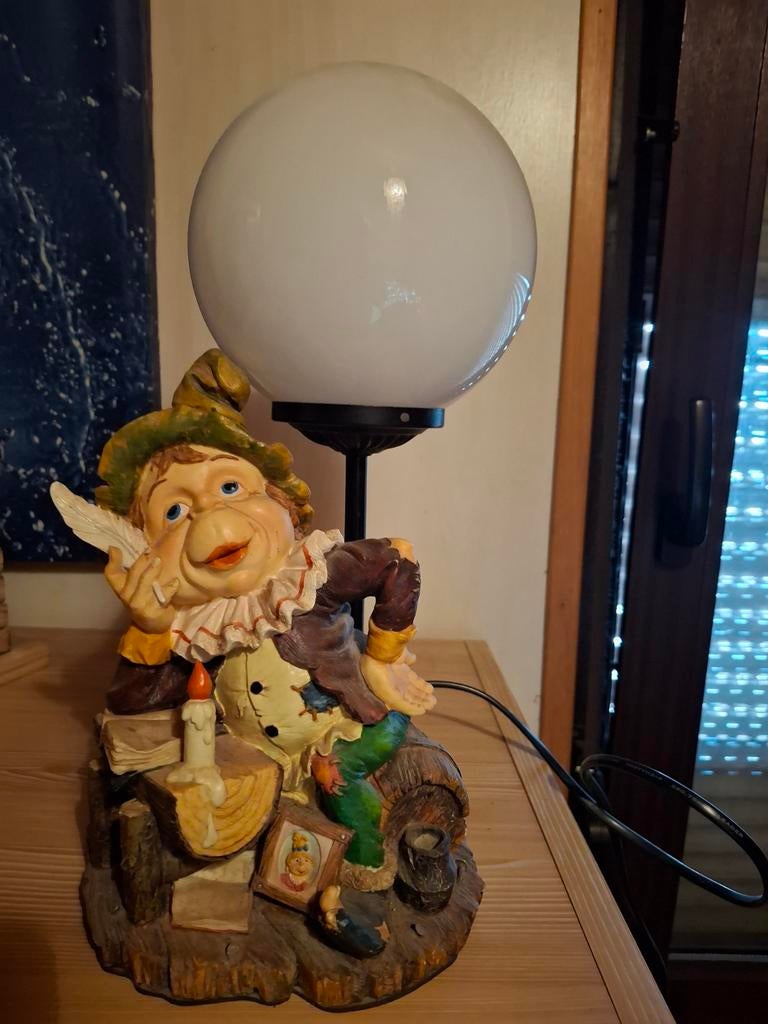 Vintage Kabouter Lamp - Unieke Tafellamp, Ophalen