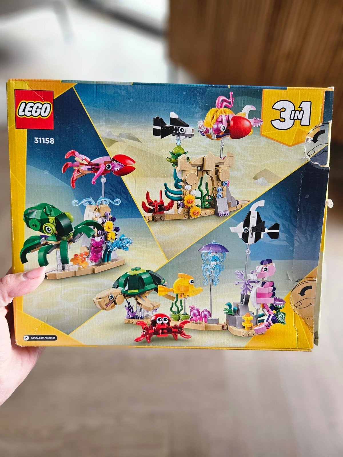 Lego Creator 31158 Zee Dieren Onderwaterwereld 3-in-1, Ophalen, Compleet, Lego, Zo goed als nieuw