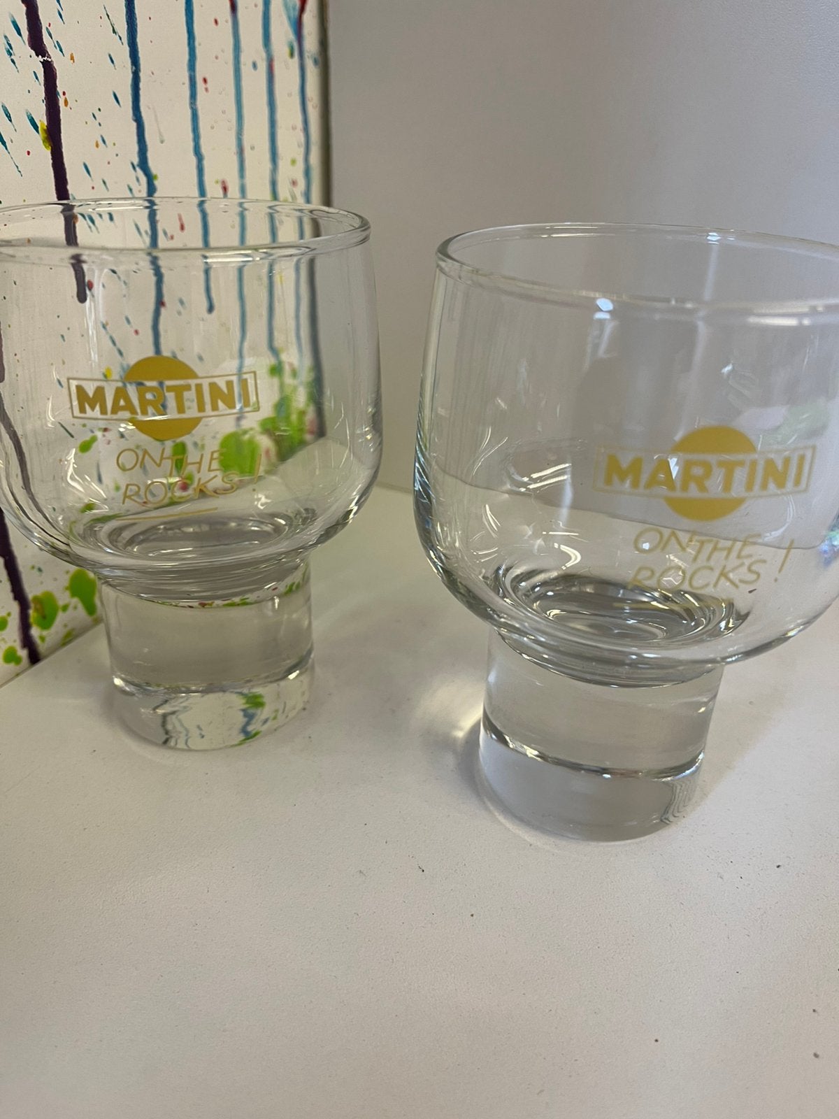 Martini glazen set van 2 glazen, Ophalen of Verzenden, Nieuw, Borrel- of Shotglas