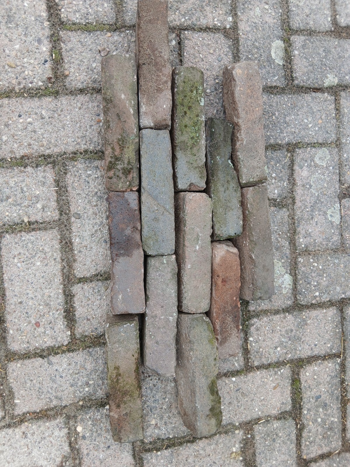 oude waaltjes ongeveer 2.m2, Tuin en Terras, Tegels en Klinkers, Ophalen, Gebruikt, Minder dan 5 m², Klinkers