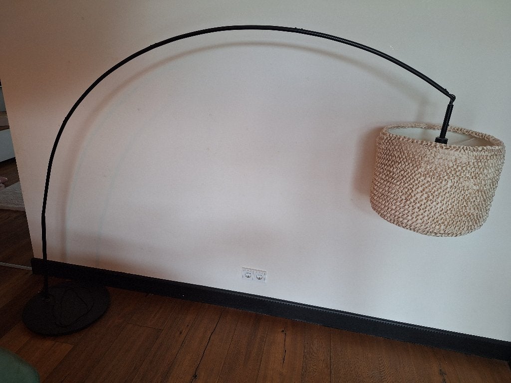 Vloerlamp boog, Ophalen, Zo goed als nieuw, Metaal, 150 tot 200 cm