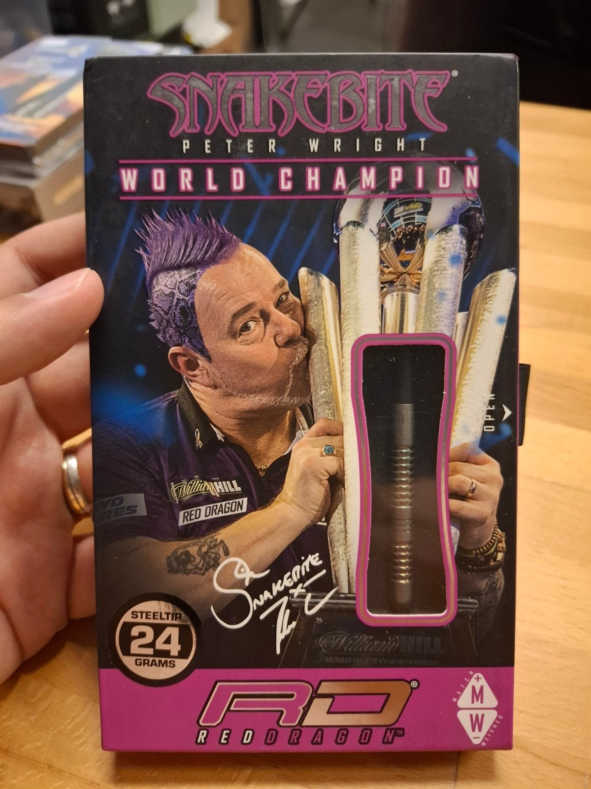 Red Dragon Snakebite Peter Wright Darts 24 gram, Sport en Fitness, Darts, Ophalen of Verzenden, Nieuw, Pijlen