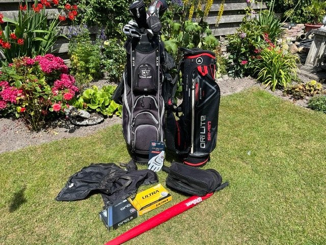 Golf met toebehoren, Sport en Fitness, Golf, Ophalen, Gebruikt, Club, Overige merken