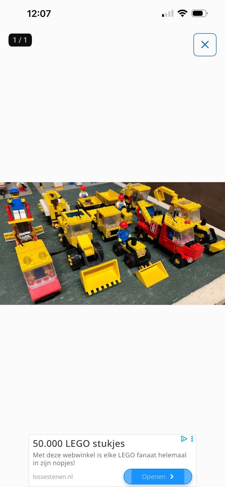 Lego werk in uitvoering, Ophalen, Gebruikt, Elektrisch, Overige merken