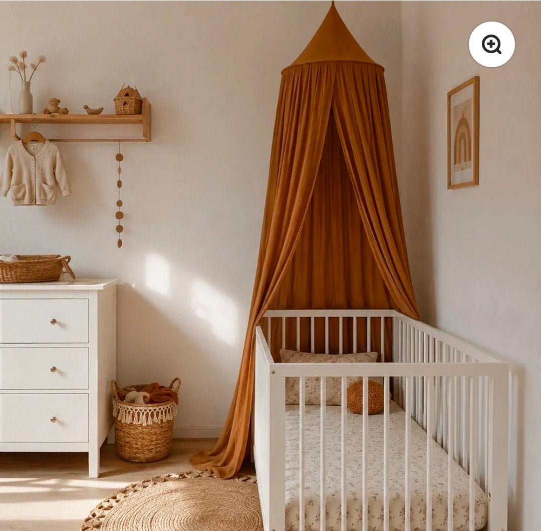 Mooie bruine klamboe voor baby/kinderkamer, Ophalen, Gebruikt, Bruin, Ophangbaar