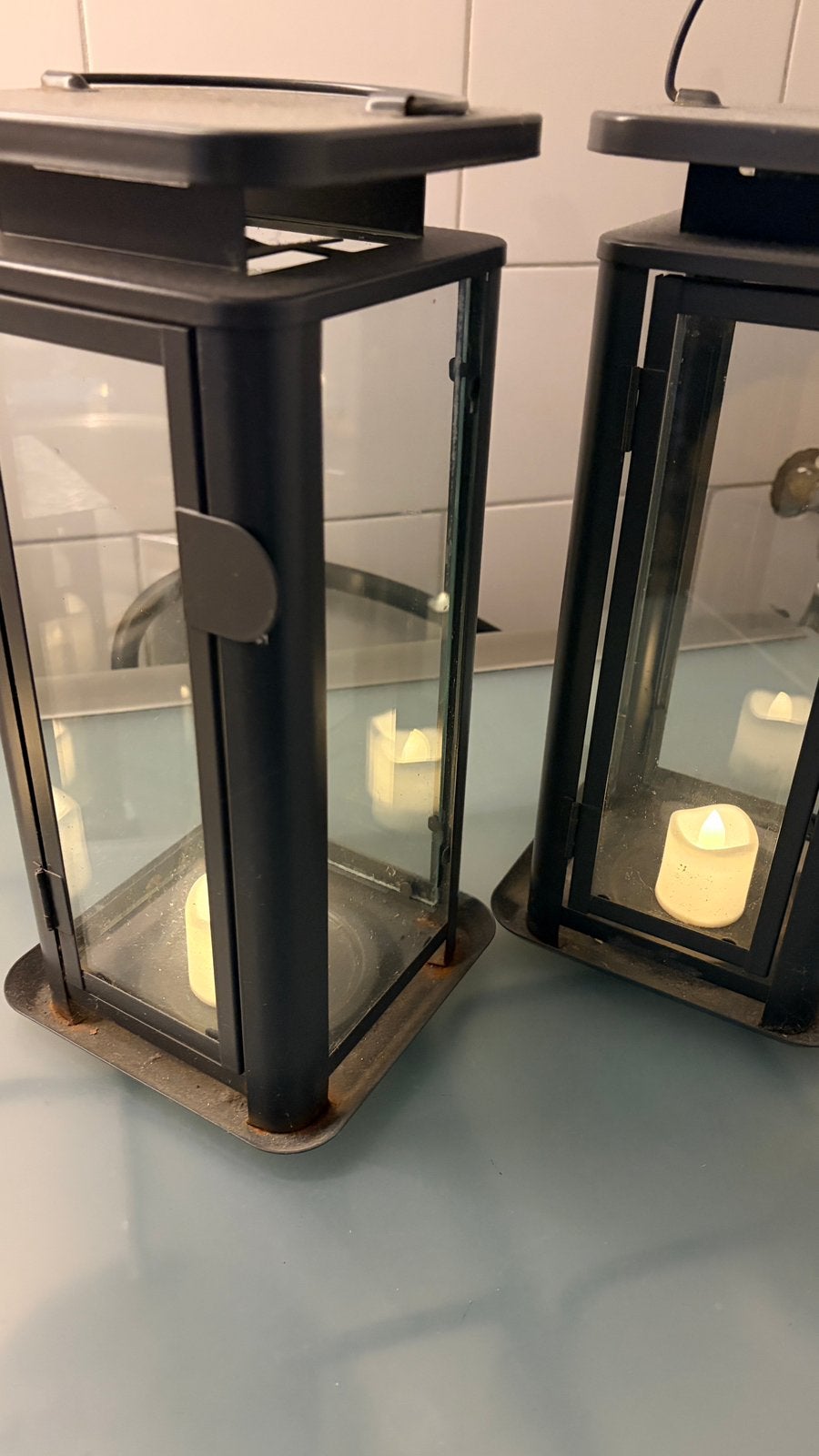 Set lantaarns / windlichten – sfeer voor weinig, Tuin en Terras, Ophalen, Gebruikt