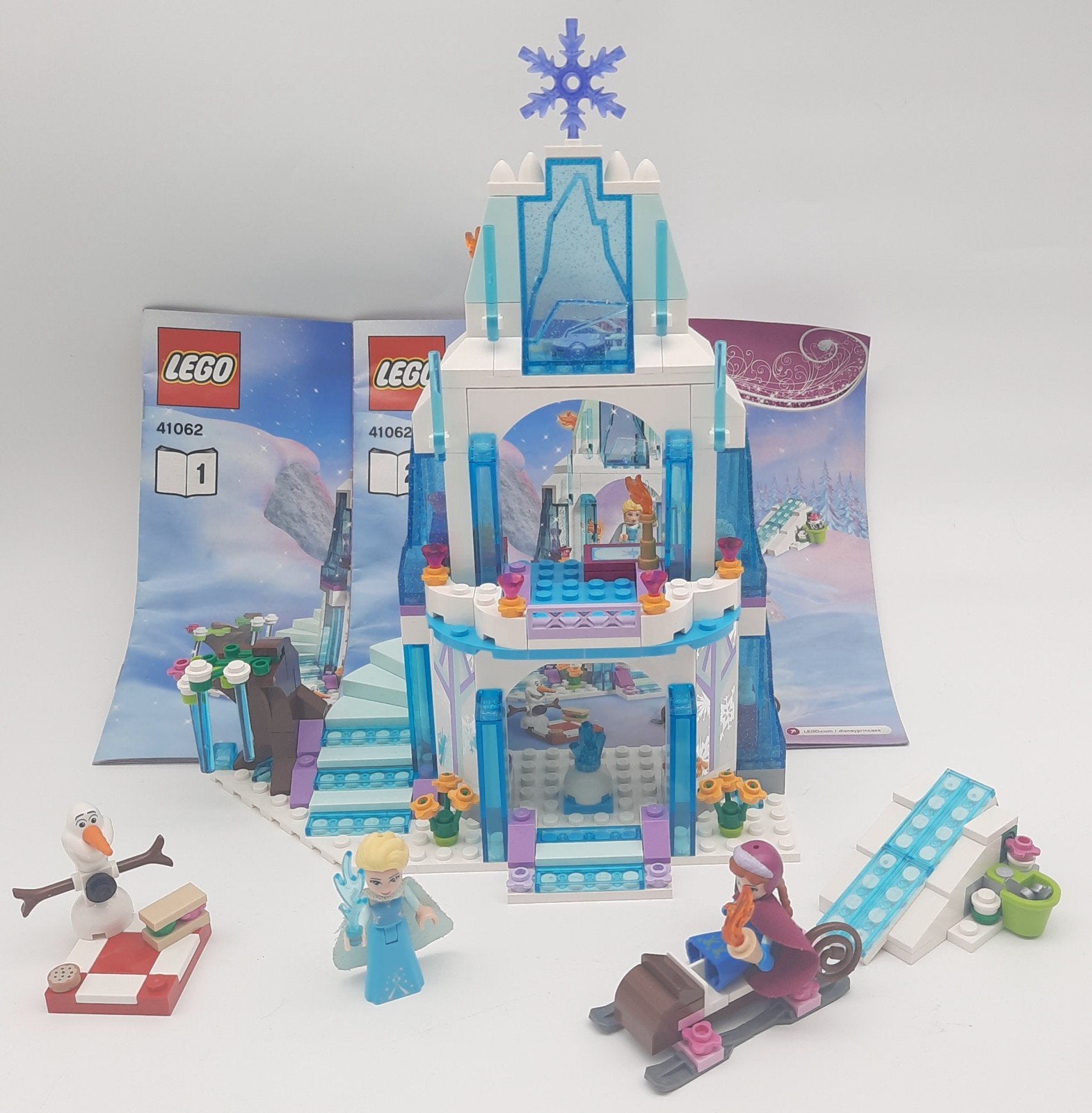 Lego 41062 Disney Frozen Elsa's fonkelende IJskasteel compl., Lego, Ophalen of Verzenden, Zo goed als nieuw, Compleet