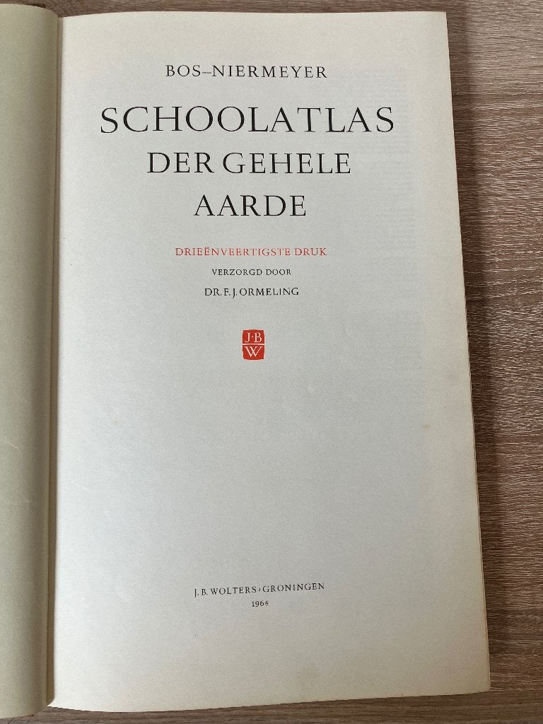 Atlas der gehele Aarde   -  1964, Gelezen, Overige typen, Ophalen of Verzenden, 1800 tot 2000