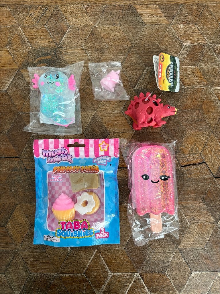 Combo verschillende soorten squishies Needohs stressballen, Ophalen of Verzenden, Nieuw