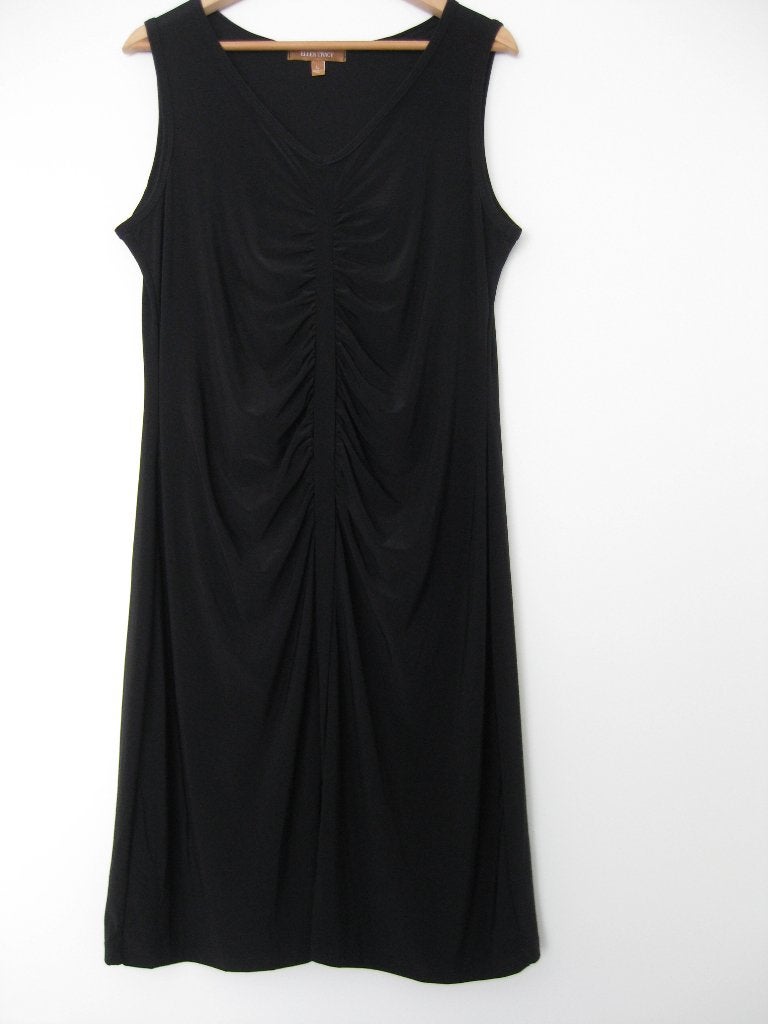 Jurk van designer Ellen Tracy maat L (= maat 42) zwart, Ellen Tracy, Zwart, Maat 42/44 (L), Ophalen of Verzenden