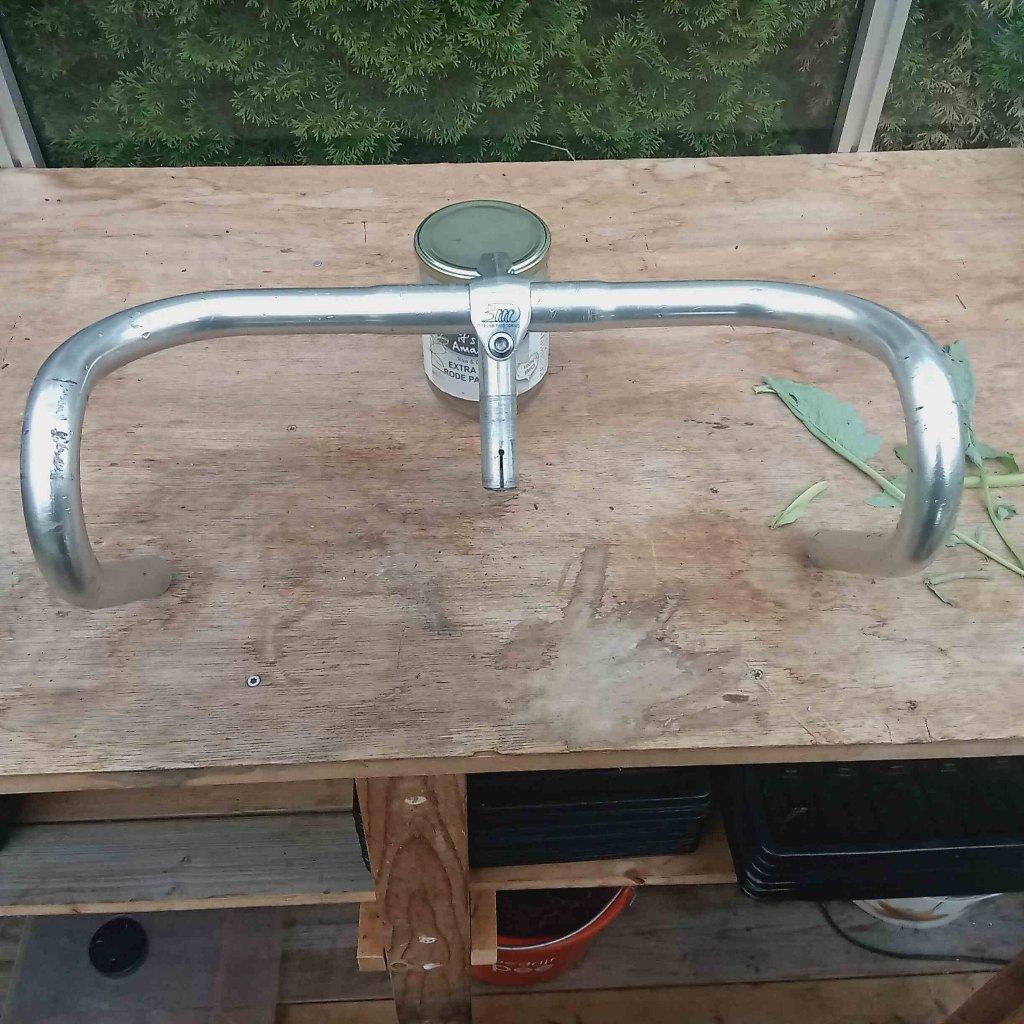 Klassieke 3TTT + Cinelli pennen_sturen met ornament logos, Fietsen en Brommers, Fietsonderdelen, 3TTT + Cinelli, Gebruikt, Stuur