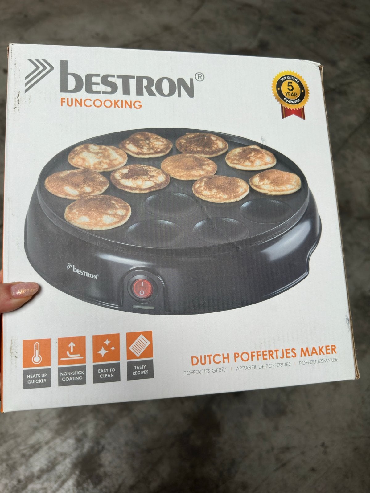 Bestron FunCooking Poffertjes Maker, Ophalen, Zo goed als nieuw