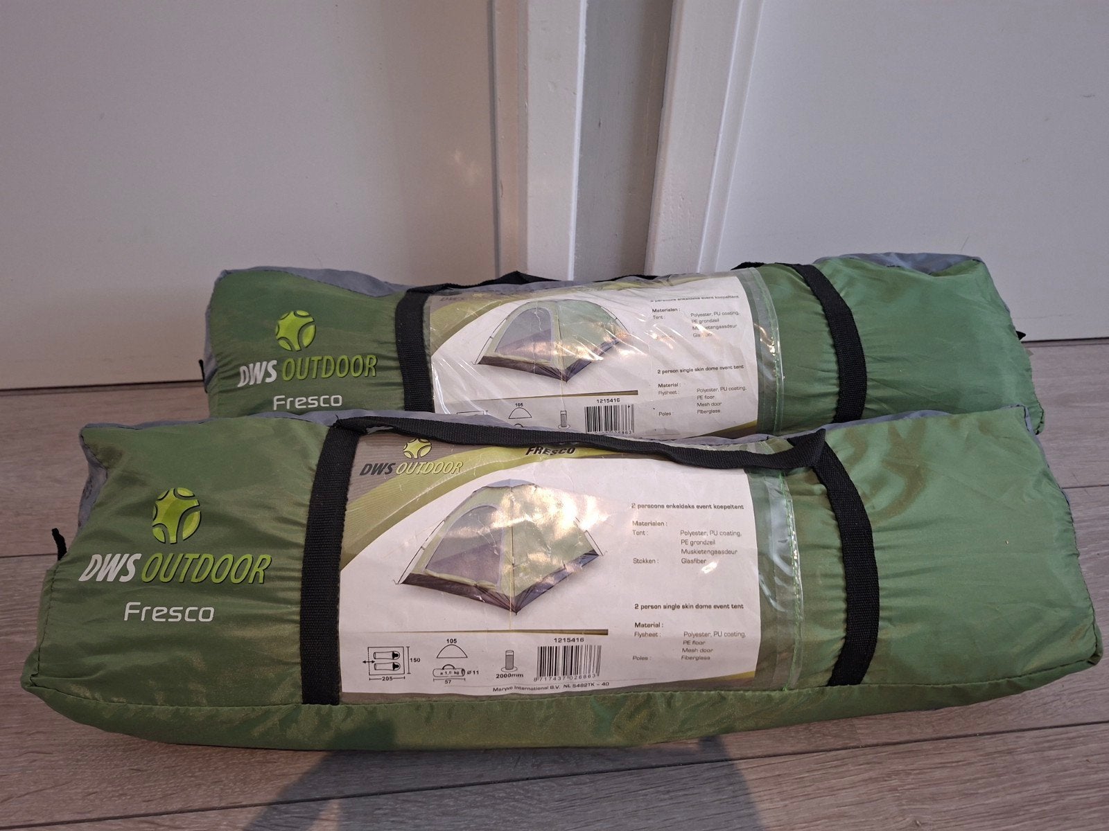 Tent, DWS outlook Fresco, 2 pers, groen, 2 stuks, Ophalen, Tot en met 2