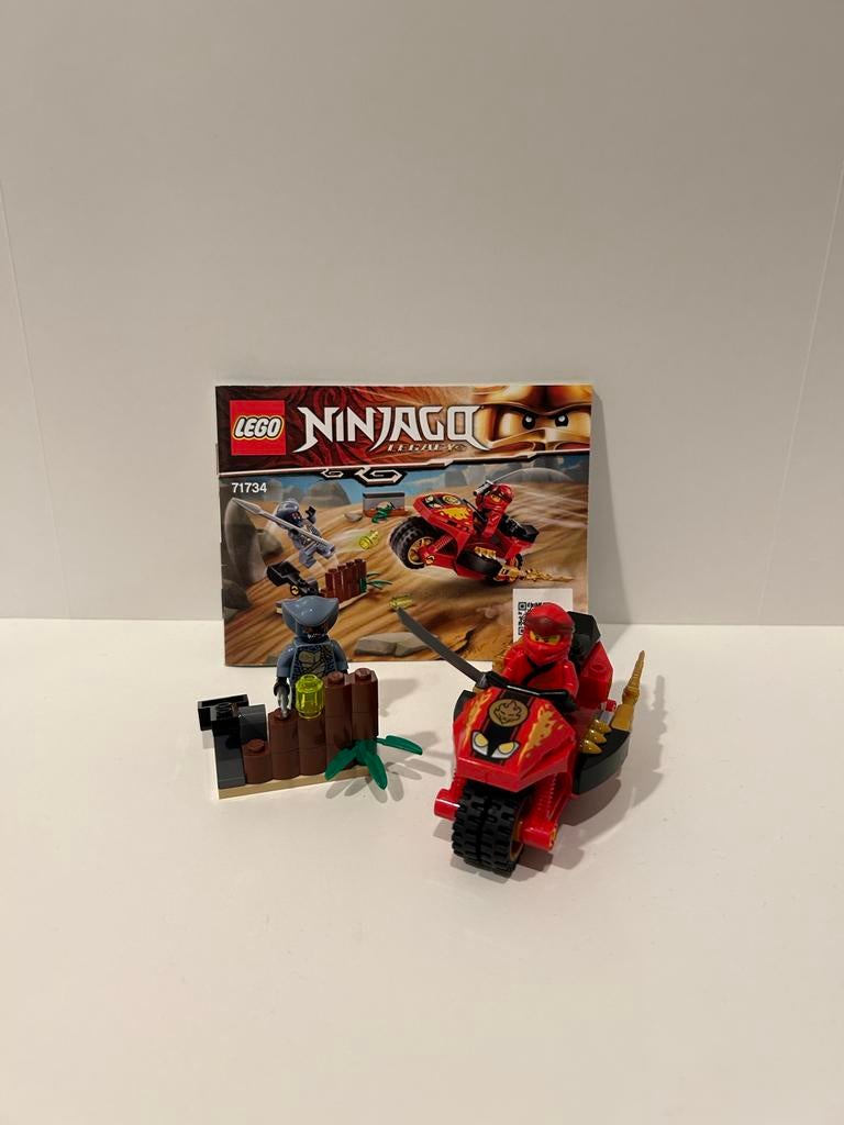 Lego Ninjago 71734 Kai's Klingen-Motorrad compleet, Lego, Ophalen of Verzenden, Zo goed als nieuw, Compleet