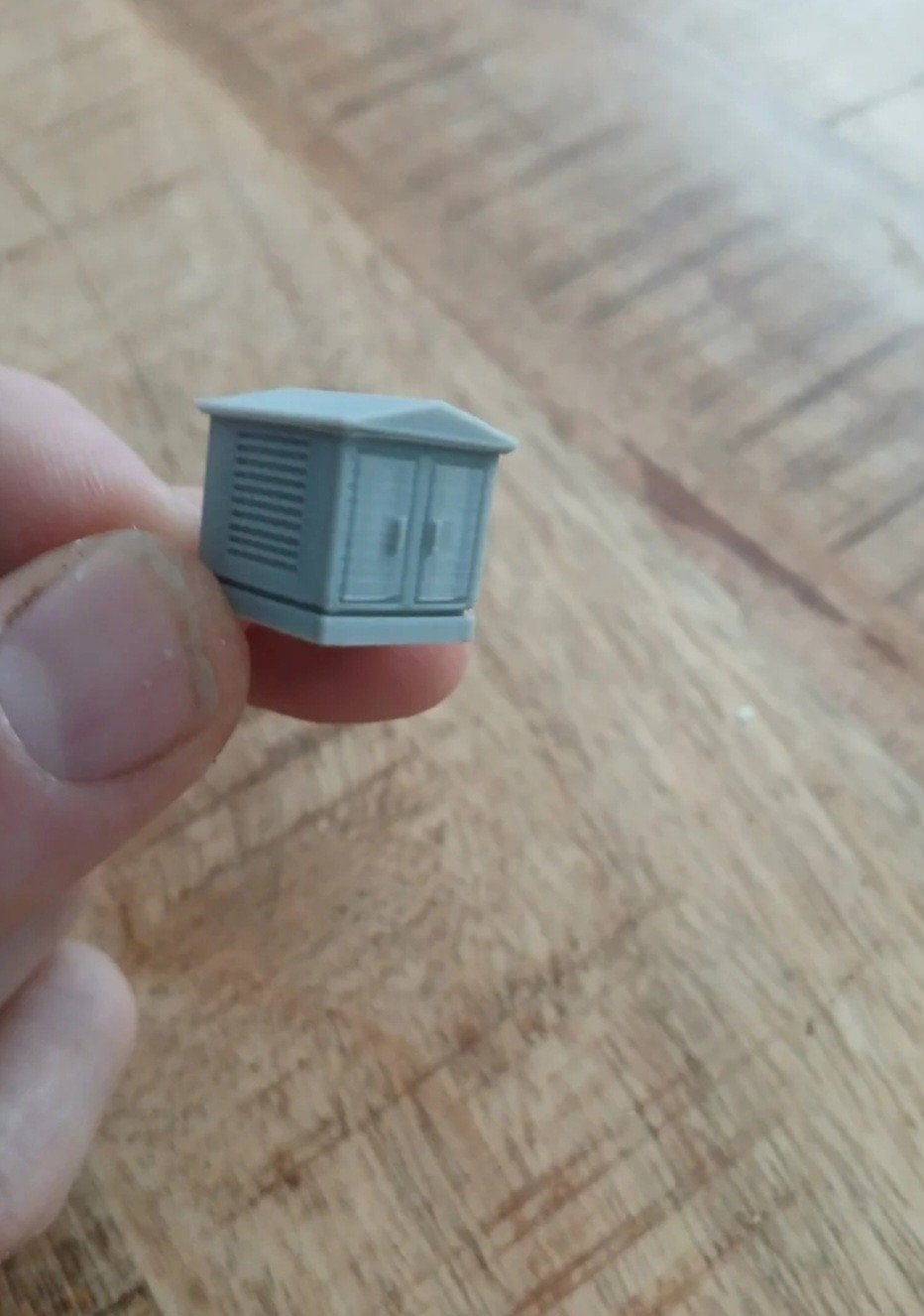 Trafohuisjes type 1 grijs  h0, Verzenden