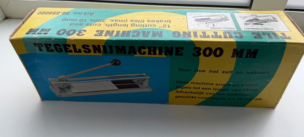 Tegelsnijder 300mm - Voor wand- en vloertegels, Ophalen of Verzenden, Zo goed als nieuw