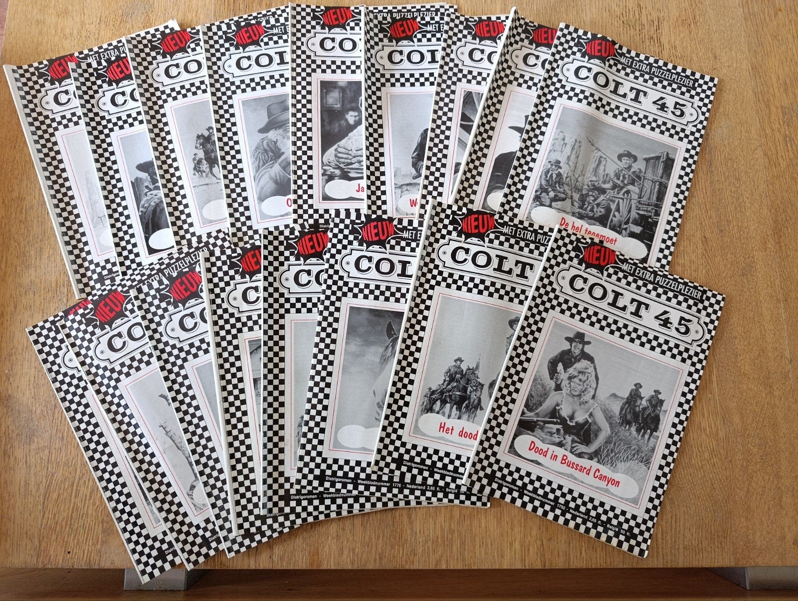 Partij oude COLT 45 westernboekjes – cowboy / western –, Ophalen of Verzenden, Gelezen