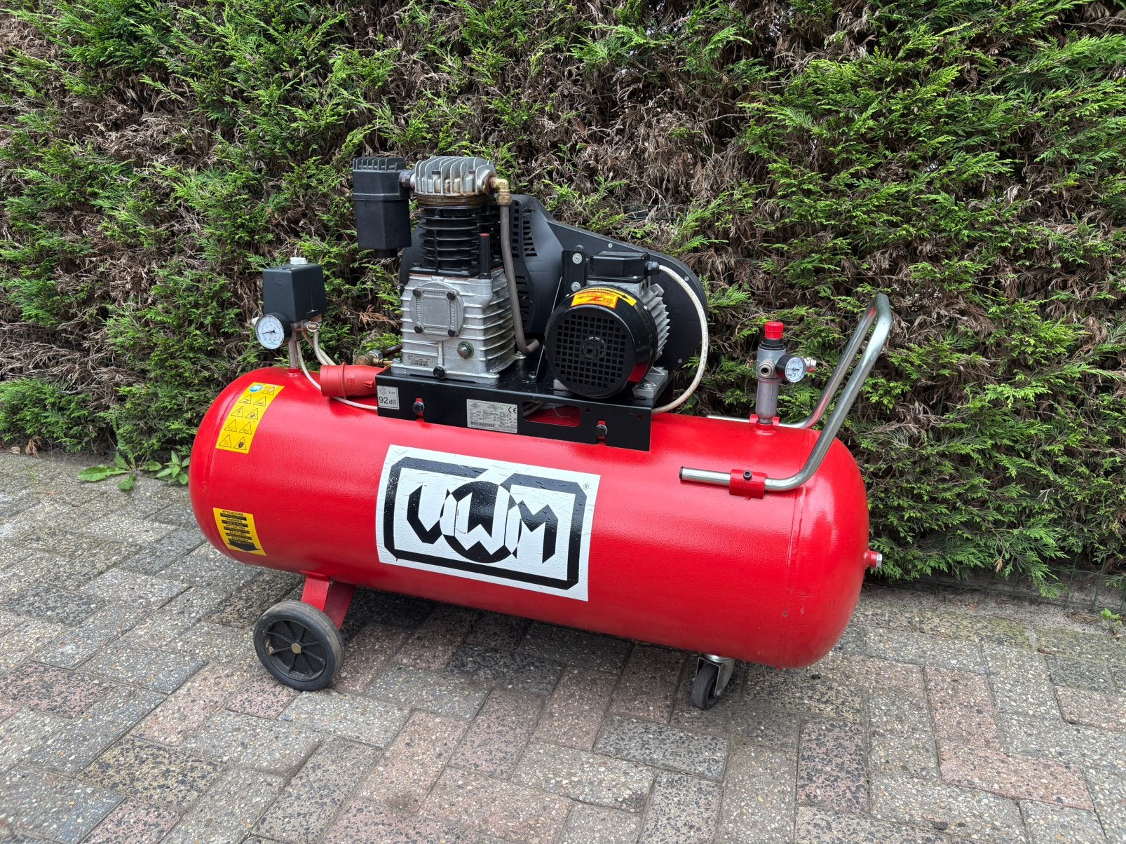 Compressor 400v 2cilinder 150l tank 10bar, 100 liter of meer, Ophalen, Zo goed als nieuw
