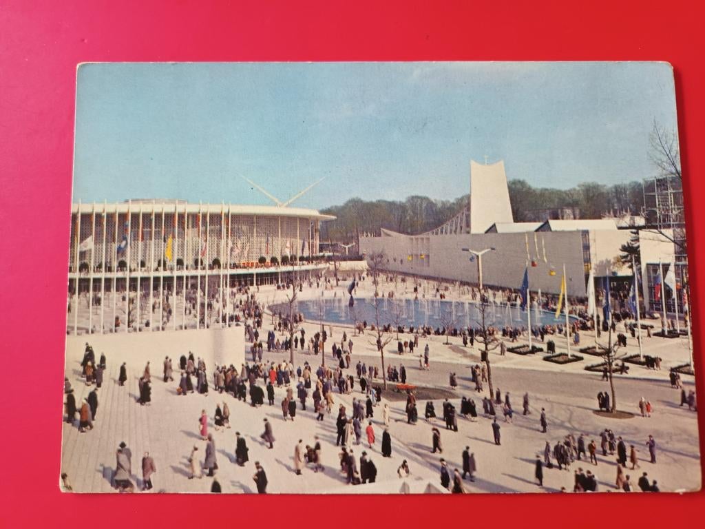 Wereldtentoonstelling 1958, paviljoenen van USA, Verzamelen, Ophalen of Verzenden, 1940 tot 1960, Ongelopen, Antwerpen