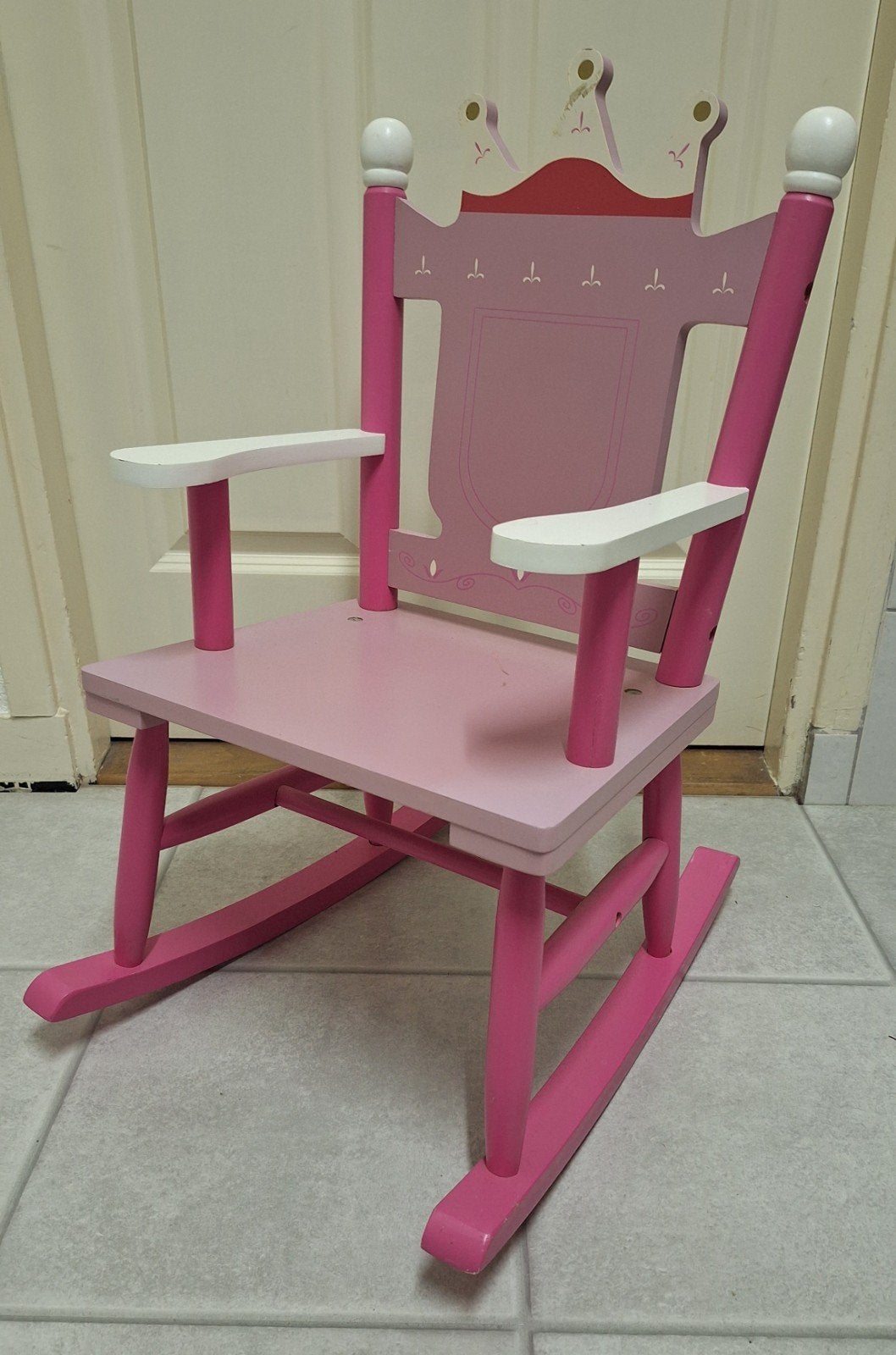 Roze prinsessen schommelstoel voor kinderen, Kinderen en Baby's, Ophalen, Gebruikt