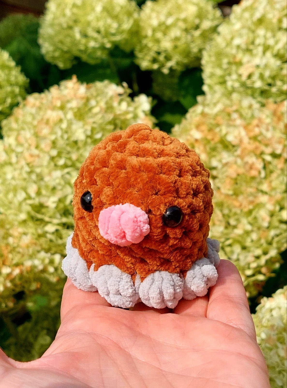 Gehaakte Digglet Pokémon knuffel - Handgemaakt, Overige merken, Handgemaakt, Overige typen, Nieuw