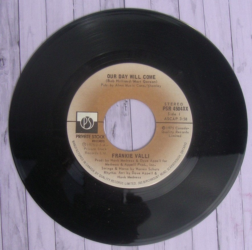 Frankie Valli - Our Day Will Come (7 inch single), Cd's en Dvd's, Vinyl Singles, Beschermende buitenhoes, Ophalen of Verzenden