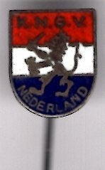 K.N.G.V. Nederland email op zilverkleurig speldje ( Z_041), Verzamelen, Ophalen of Verzenden, Nieuw, Sport, Speldje of Pin