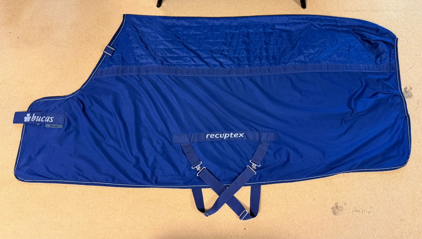 BUCAS RECUPTEX Therapy DEKEN 6,9 navy magneetveld onderdeken, Bucas, Extra Full (XL), Zo goed als nieuw, Blauw
