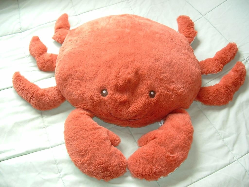 HAPPY HORSE KRAB CRAB CHRIS XXL PLUCHE ORANJEBRUIN, Ophalen of Verzenden, Nieuw, Overige typen