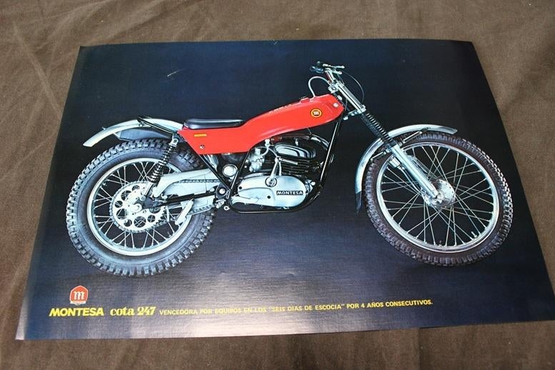 Montesa Cota 247 motorfiets verkoop folder, Ophalen of Verzenden, Overige merken